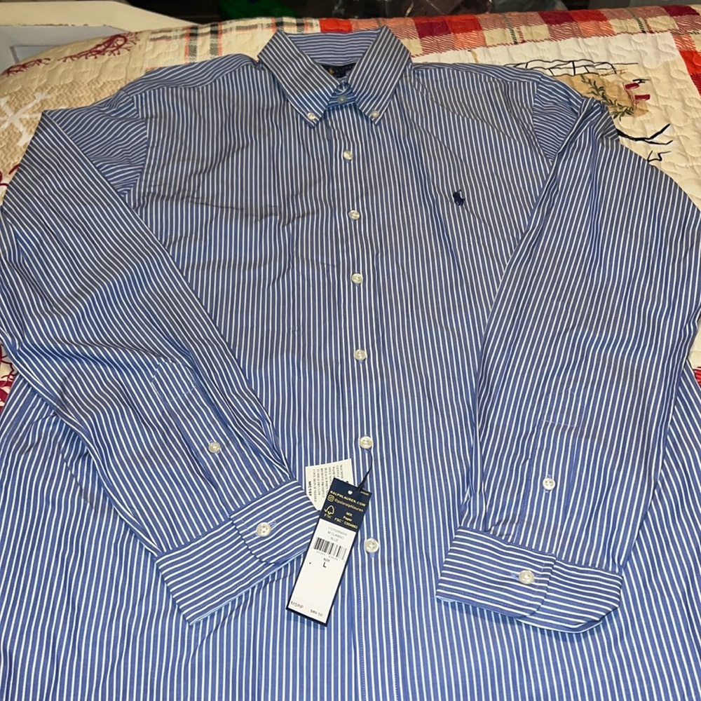 New with tags! Ralph Lauren size Large men’s button-up